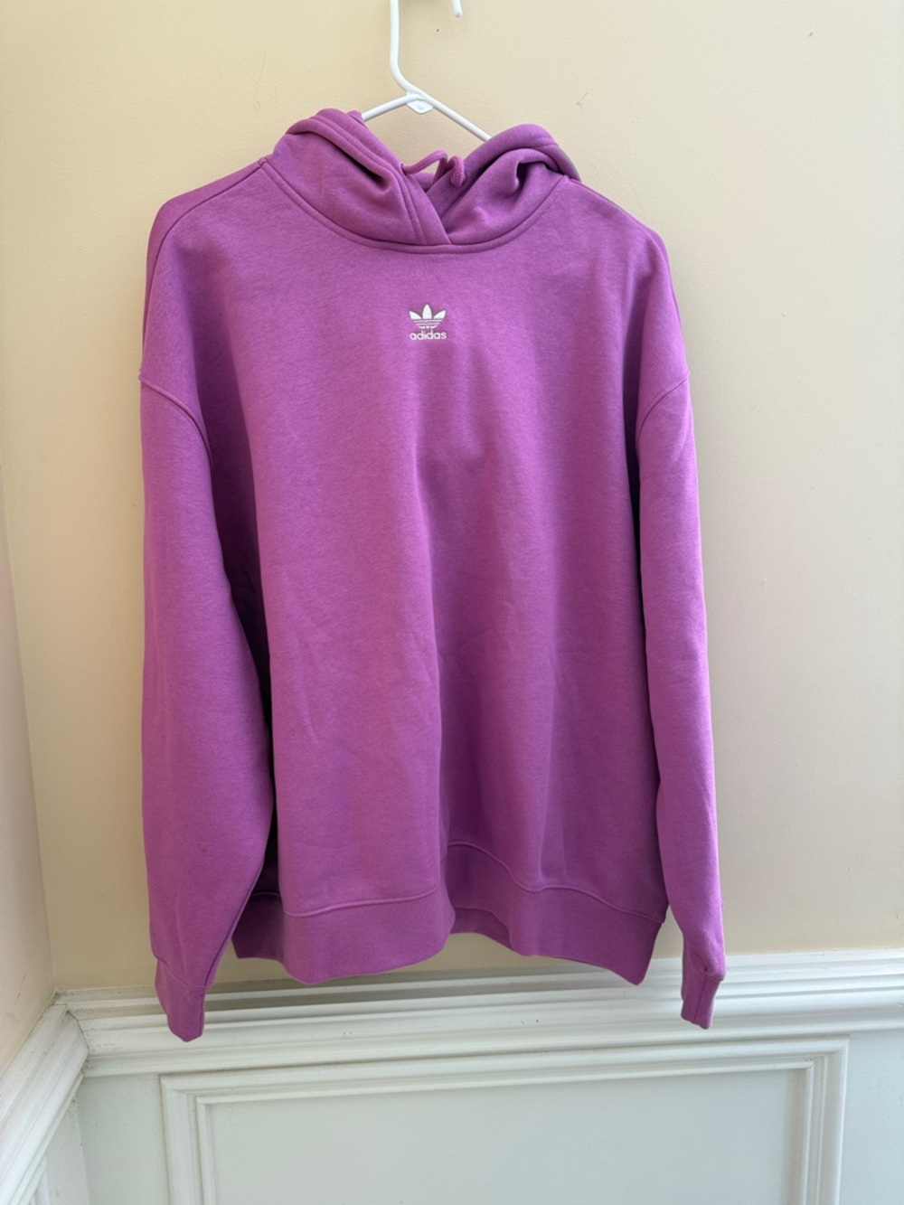 Adidas Originals Essentials Oversized‎ Fleece Hoodie in Aurora Plum Purple